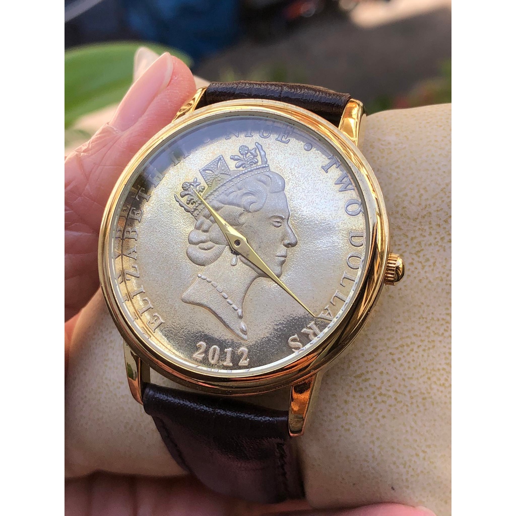 Đồng hồ nam hiệu Fbaire, dây da thật, hàng đã qua sử dụng