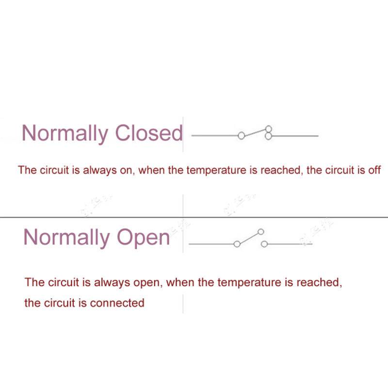 Thermostat ksd301 16a 250v 40 Độ 75 85 100 135 250c Chất Lượng Cao