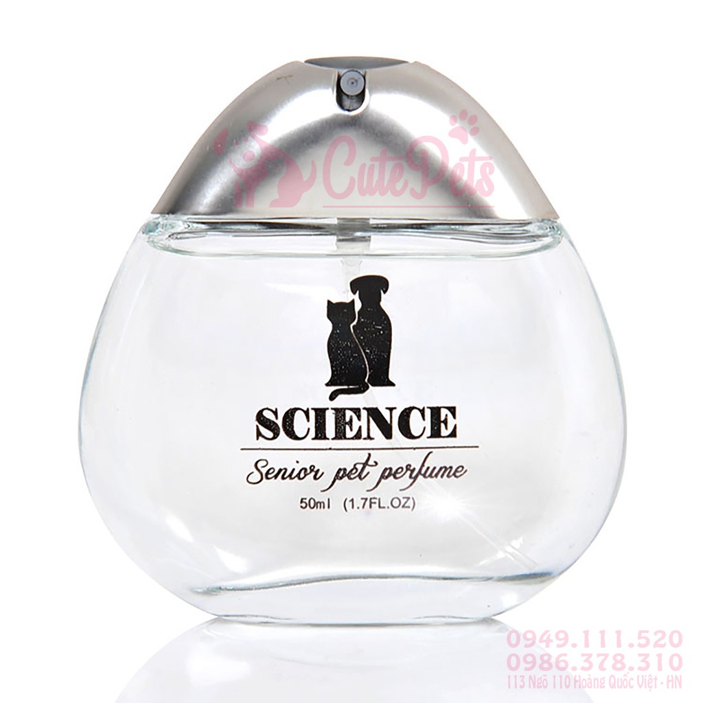 Nước Hoa SCIENCE Pet Perfume dành cho thú cưng - CutePets Phụ kiện chó mèo Pet shop Hà Nội
