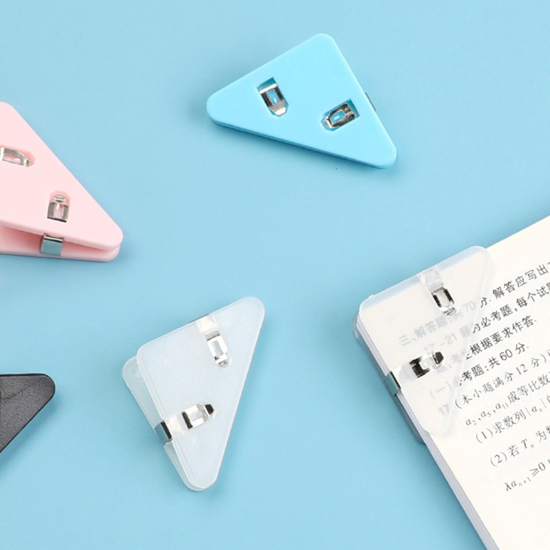 Set 50 Kẹp Góc Giấy Bằng Nhựa Tiện Dụng Cho Bé
