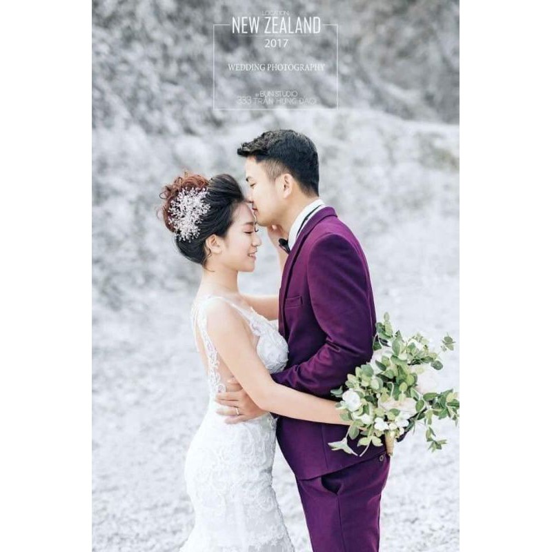 Ốp cài đá pha lê, cài tóc cô dâu