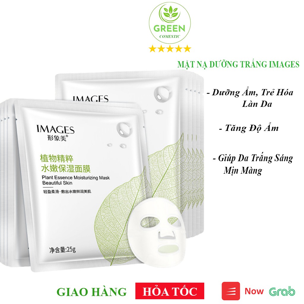 Mặt Nạ Trắng Da IMAGES – Mặt Nạ Cấp Ẩm Cấp Ẩm Se Khít Lỗ Chân Lông Làm Da Thêm Mịn Màng Green Comestic