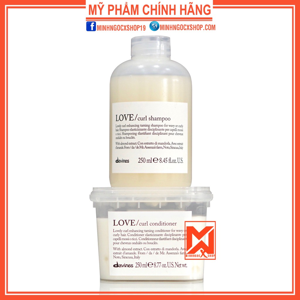 Dầu gội xả DAVINES LOVE CURL 250ml chính hãng