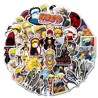 Bộ 50 Miếng Dán Trang Trí Hình Nhân Vật Trong Phim Naruto