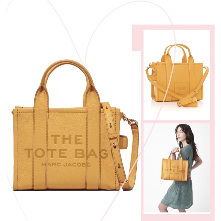 TNS-Túi tote form vuông siêu  Marcie leather field tote bag--màu vàng nổi bật sang trọng