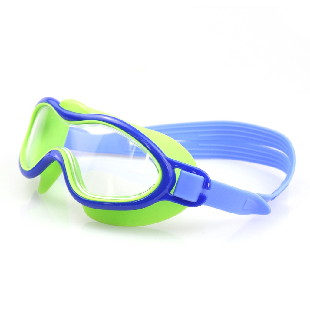 Kính Bơi Gọng Lớn Chống Sương Mù Không Thấm Nước 6 Màu Cho Bé 3-8 Tuổi