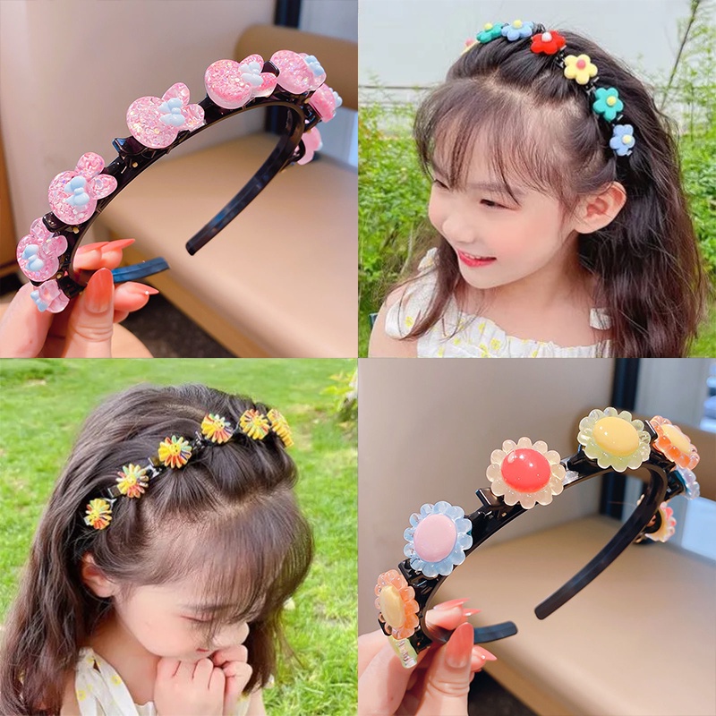 Cài Tóc Đính Hoa Kiểu Dáng Dễ Thương Thời Trang Cho Bé Gái