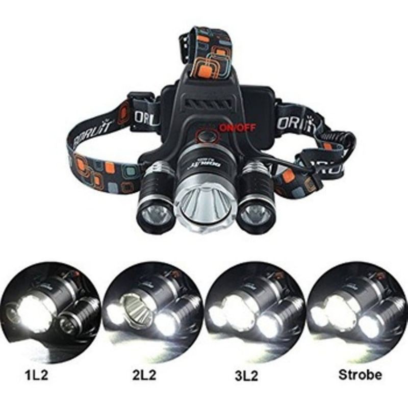 [FREESHIP] Đèn Pin Đội Đầu Siêu Sáng HIGH POWER HEADLAMP T6 Chính Hãng - Bảo hành 6 tháng