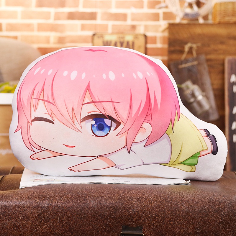 Gối ôm in hình Gotoubun no Hanayome NHÀ CÓ NĂM NÀNG DÂU anime chibi