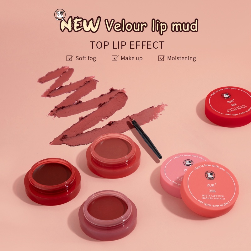 Son môi dạng mousse mềm mịn Pudaier chống thấm nước với 3 màu sắc 26g | BigBuy360 - bigbuy360.vn