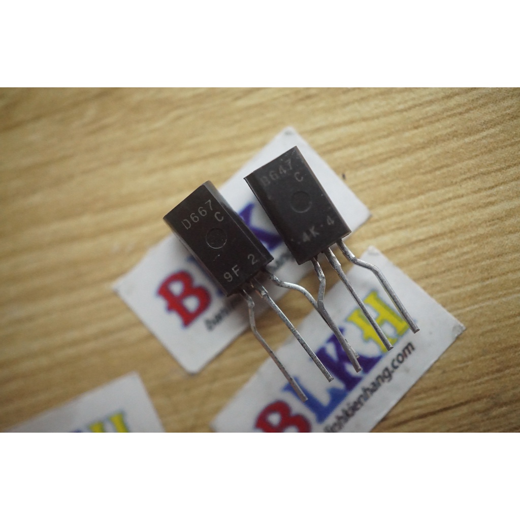 Cặp IC Audio B647 647 D667 667 2SD667 2SB647 TO-92 chính hãng Hitachi