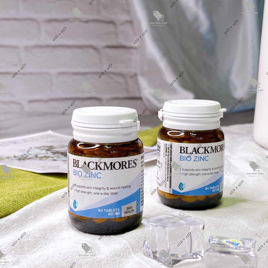 Viên uống bổ sung kẽm khỏe da, giảm mụn Blackmores Bio Zinc hộp 84 viên, hàng nội địa Úc hàm lượng kẽm 125mg nguyên chất