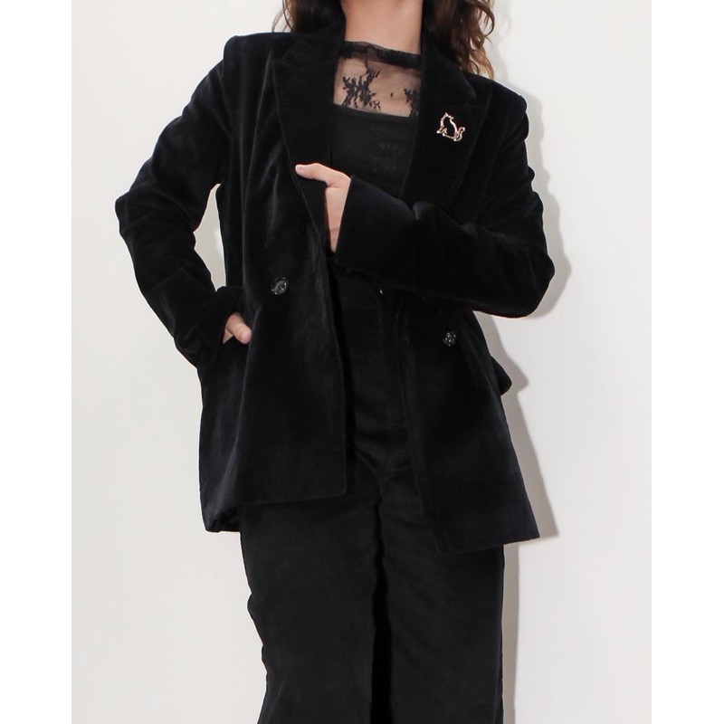 Áo blazer nhung tăm cho nữ | CORDUROY BLAZER | BigBuy360 - bigbuy360.vn