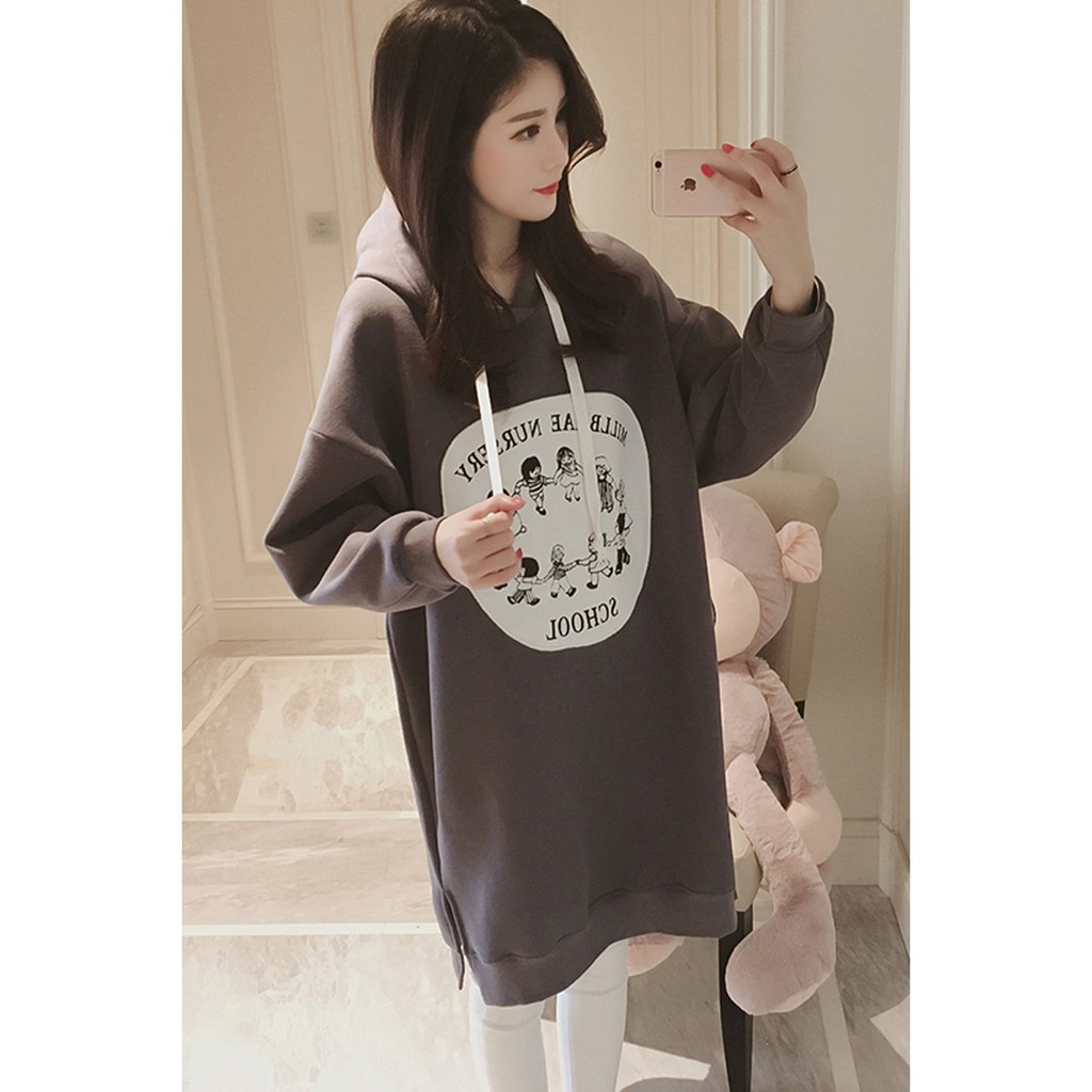 Áo Ulzzang nữ dài form rộng Hàn Quốc Order | BigBuy360 - bigbuy360.vn