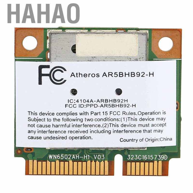 Card Wifi Không Dây Mini Pci-E 2.4 / 5g 300m 802.11a / B / G / N Cho Laptop Pc