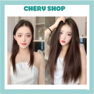 Tóc giả nữ kẹp ❤️❤️ FREESHIP ❤️ tóc giả kẹp thẳng 60CM mã A10 60CM