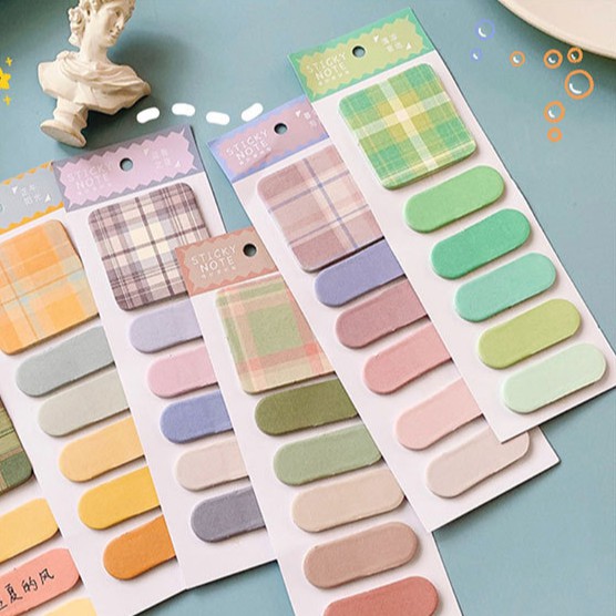 (Video) Set giấy nhớ đa năng ghi chú màu Pastel