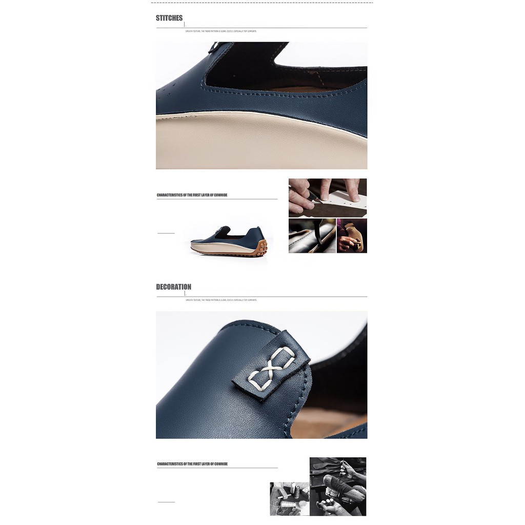 Giày da thoáng khí thể thao cho nam