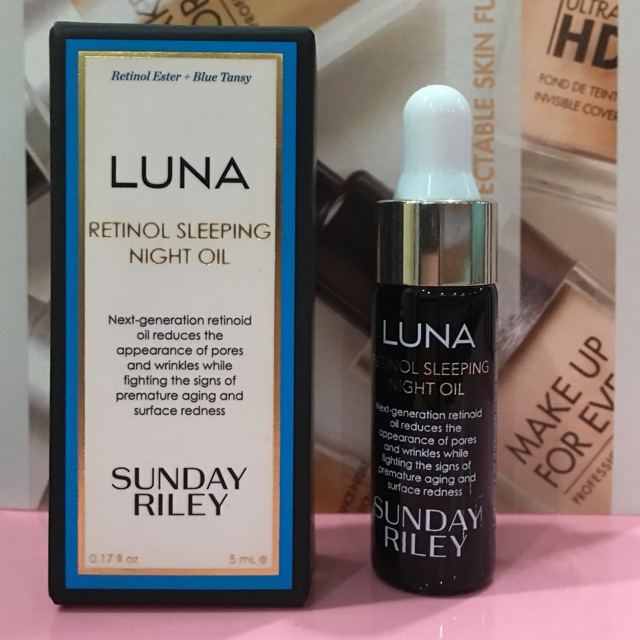 (Mini 5ml fullbox) Dầu dưỡng da ban đêm Sunday riley Luna retinol sleeping night oil sunday Riley