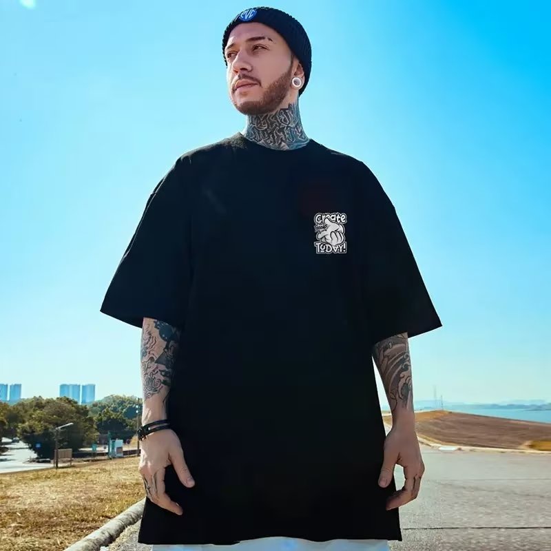Áo Thun Tay Ngắn Dáng Rộng Phong Cách Hip Hop Thời Trang Mùa Hè Cho Cặp Đôi Size M-8XL