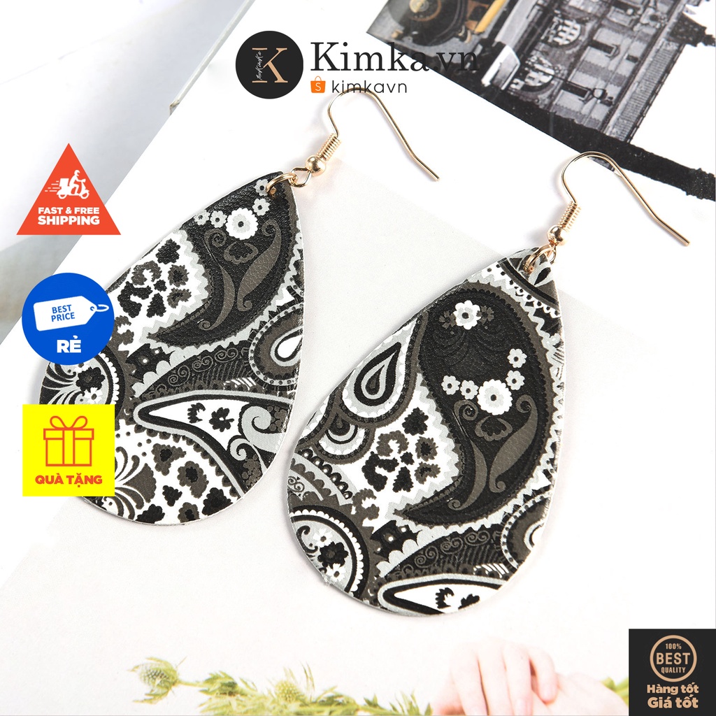 (025) Khuyên Tai, Hoa Tai Sequin Nữ Phong Cách Hiphop Vintage