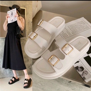 Dép Sandal Dép Bánh Mì Khuy Bản 2 Quai Da Mềm Đế Pu Siêu Nhẹ Cực Êm Mềm Kèm Ảnh Video Thật