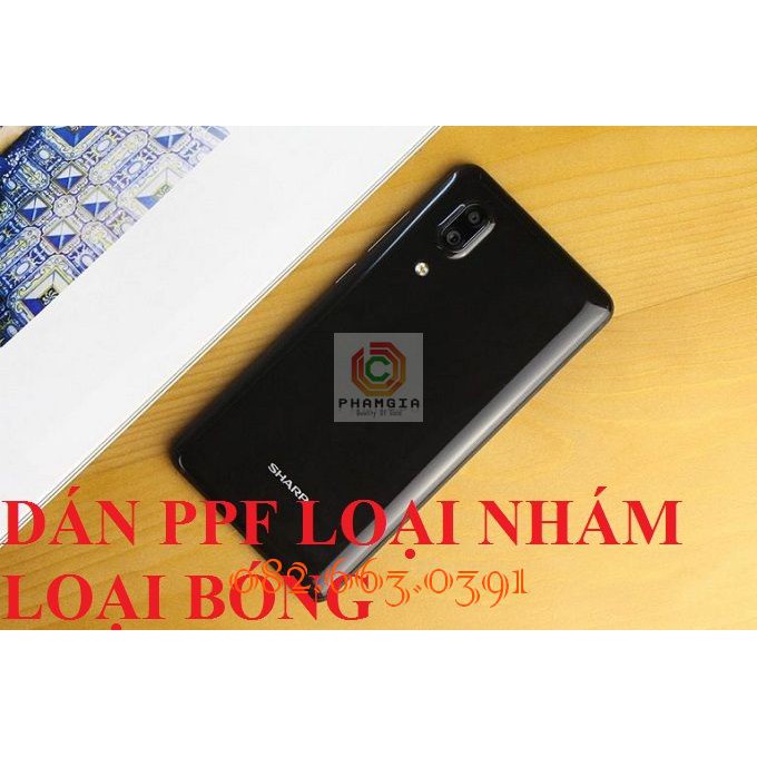 Dán mặt lưng PPF, Carbon Sharp S3 Mini chống trầy xước
