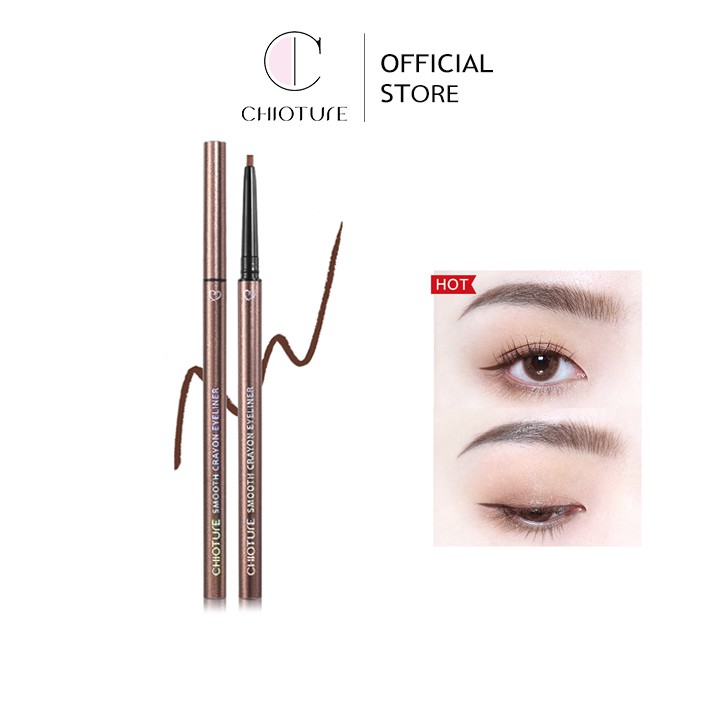 Chì kẻ mắt Chioture Smooth Carayon Eyeliner chống thấm nước lâu trôi và dễ sử dụng 0,12g