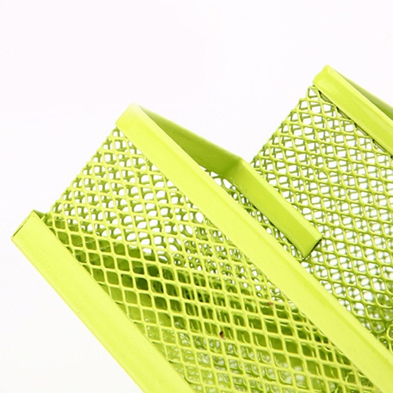 Khay đựng bút bằng kim loại, giá đựng đồ đa năng 4 ngăn để bàn