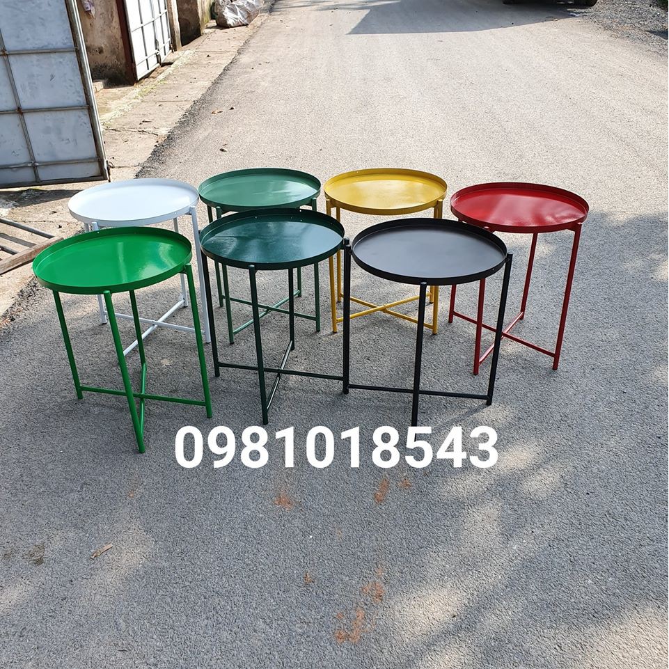Bàn trà chanh caffe trà đá giá rẻ - đủ màu-  đường kính 42 cm- cao 50 cm