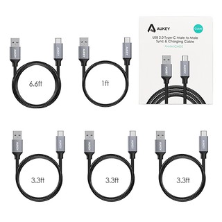 Bộ cáp sạc Type-C Aukey CB-CMD2
