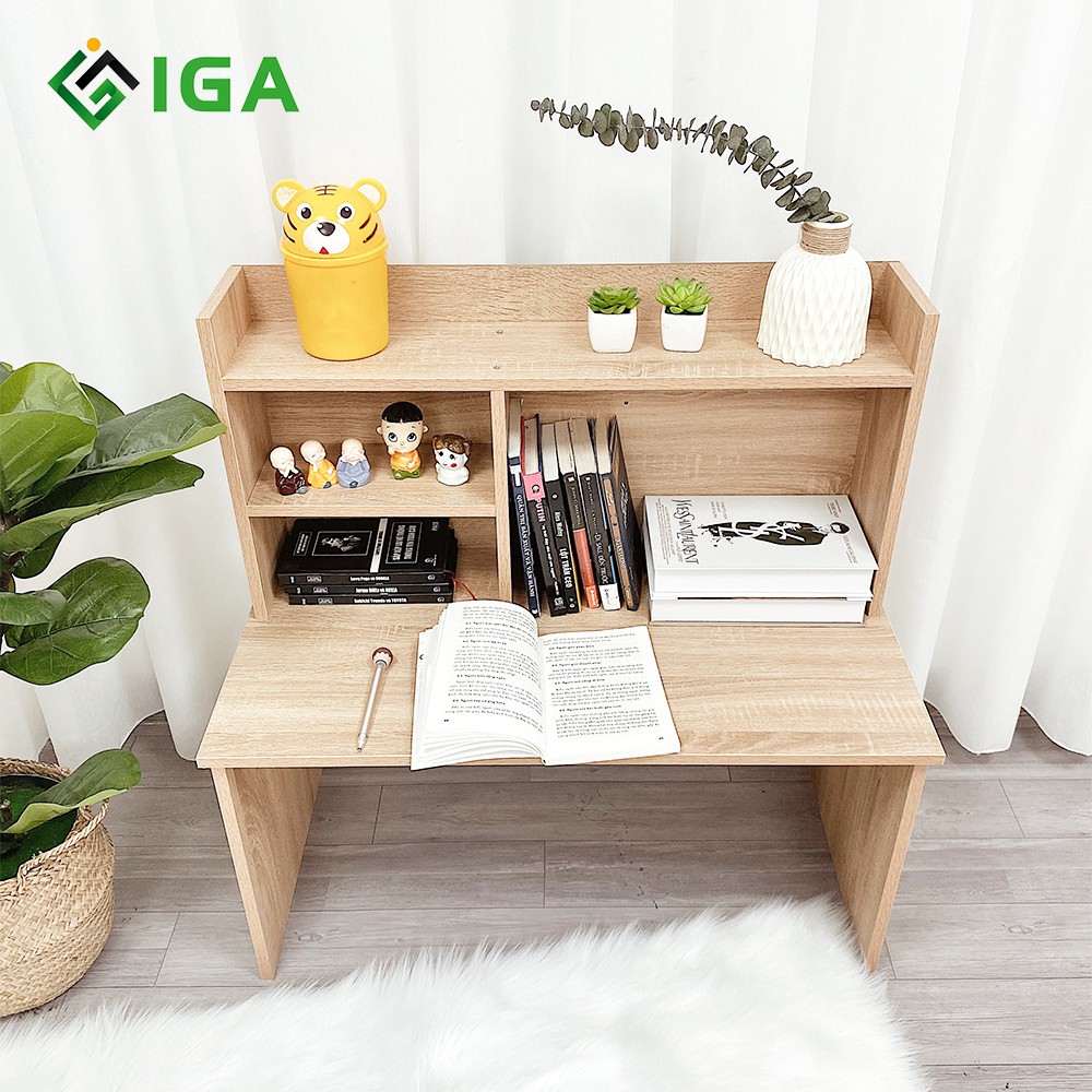 Bàn Học Bàn Làm Việc IGA Ngồi Bệt Model 1 Thông Minh GP116