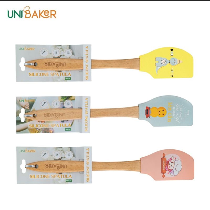 Cây vét bột Silicon Unibaker (giao màu ngẫu nhiên)