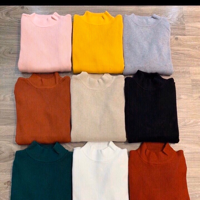 Áo len cổ 3 phân