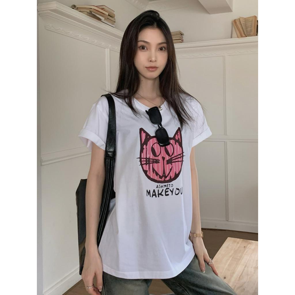 Áo Thun Nữ Tay Ngắn In Hình Dễ Thương 61344