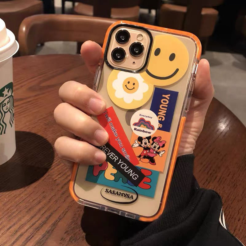 Ốp Điện Thoại Silicon Hình Mặt Cười Cho Iphone 6 6s Plus 7 8 Plus Se X Xs Xr Xs Max 11 11 Pro 11 Pro Max 12 Pro Max