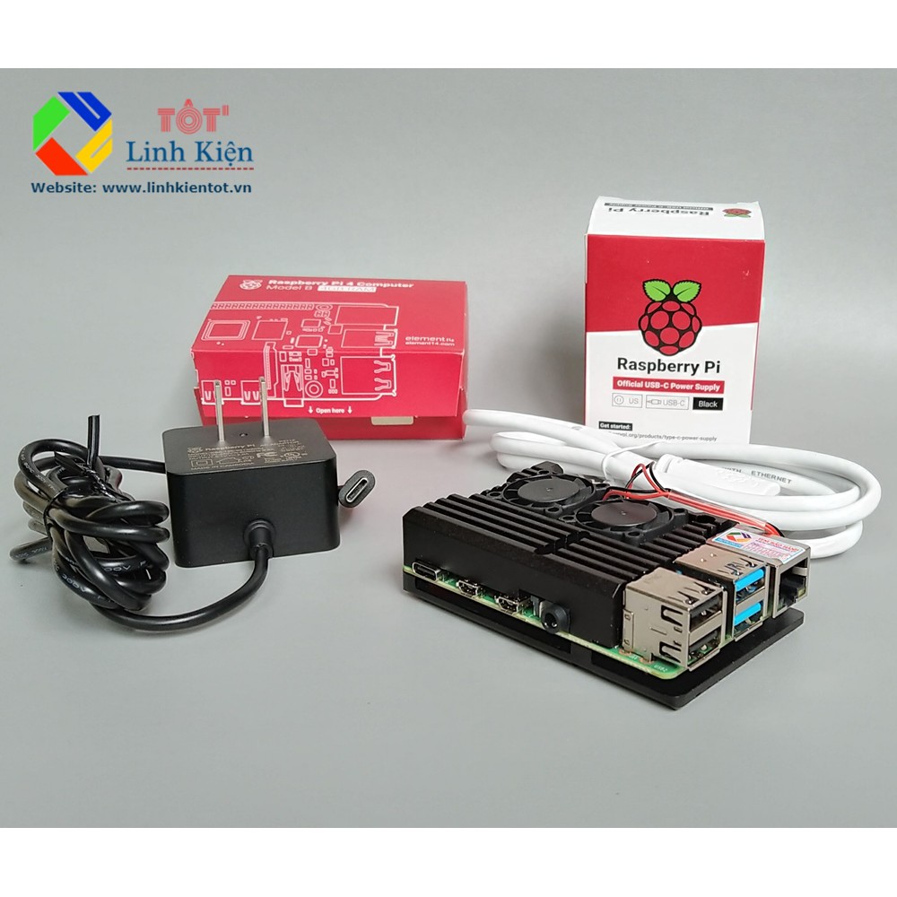 [Best Combo] Combo Raspberry Pi 4B chính hãng tối ưu