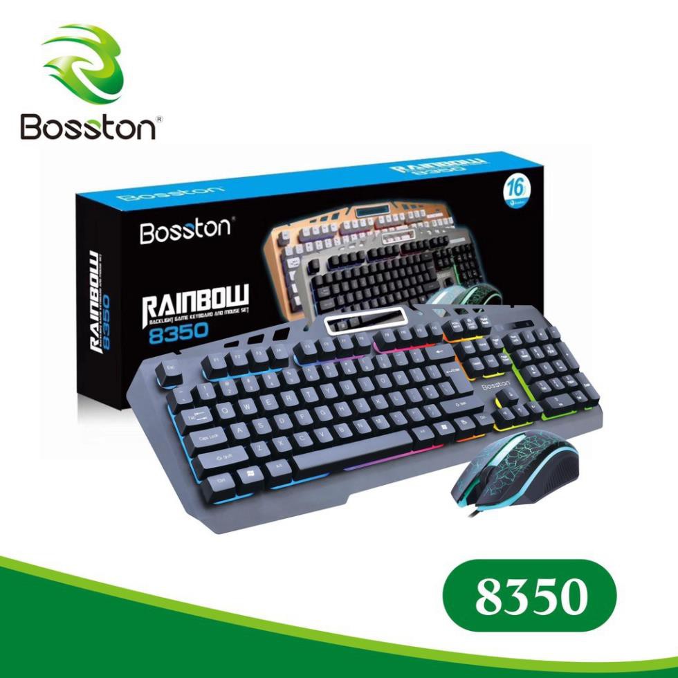 Combo phím chuột giả cơ Boston 8350