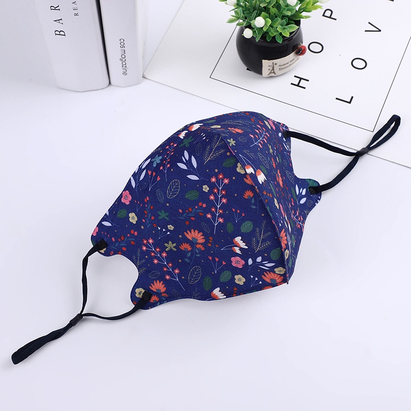 【3PLY】 Khẩu Trang cotton Dày Chống Bụi Chống Tia UV Thoáng Khí In Hoa Có Thể Giặt Và Tái Sử Dụng Thời Trang Cho Nam Và Nữ