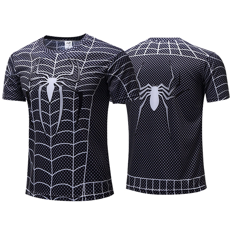 Áo Thun Tay Ngắn In Hình Người Nhện Marvel Thời Trang Cho Nam