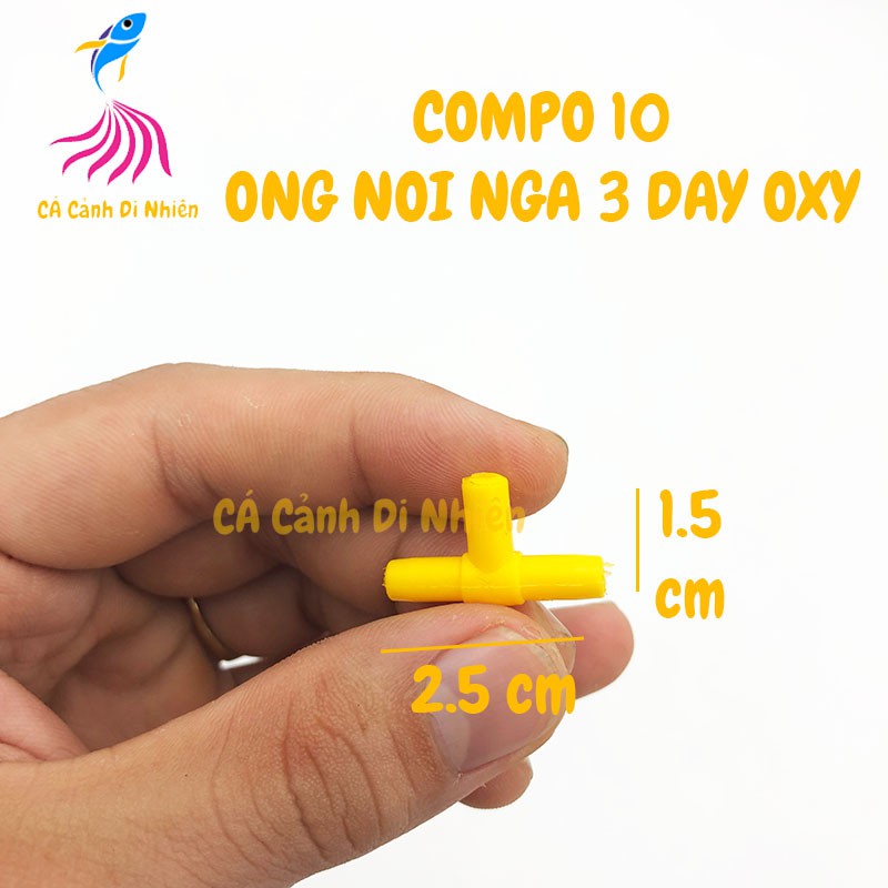 Bộ 10 ỐNG NỐI NGÃ 3 dây Oxy cho hồ cá cảnh