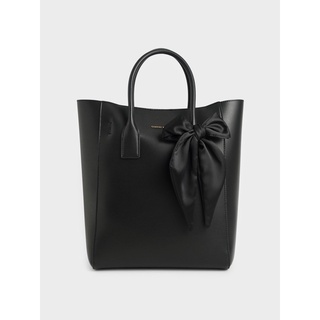 Tns - túi tote quai xách thắt nơ c•and•k cnk bow tote bag-đen