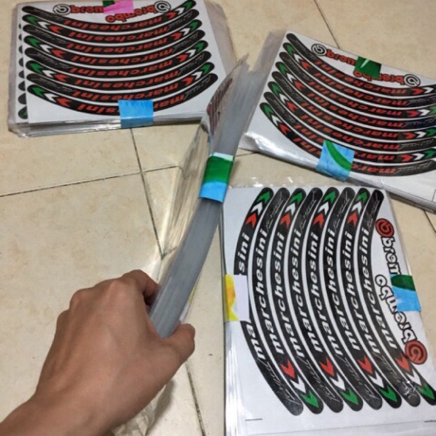 Tem Vành Phản Quang Keo 3M Cho Mọi Xe Kiểu Machesini