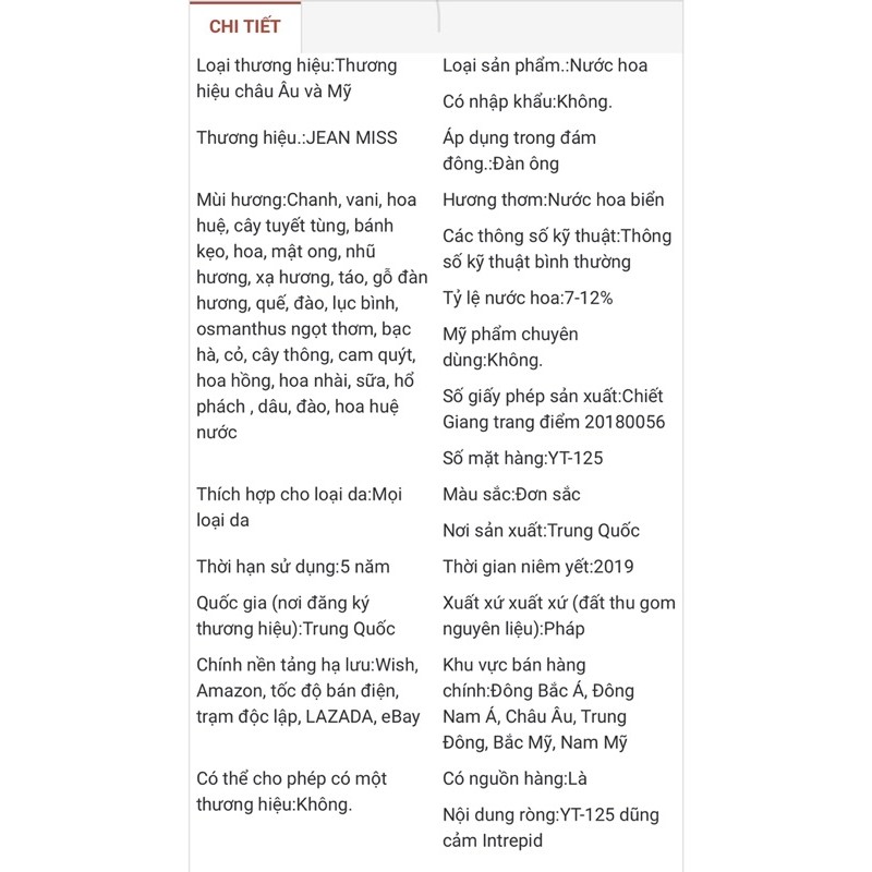 (Nội địa Trung) Nước hoa Yantao Olym two Braves | Thế Giới Skin Care