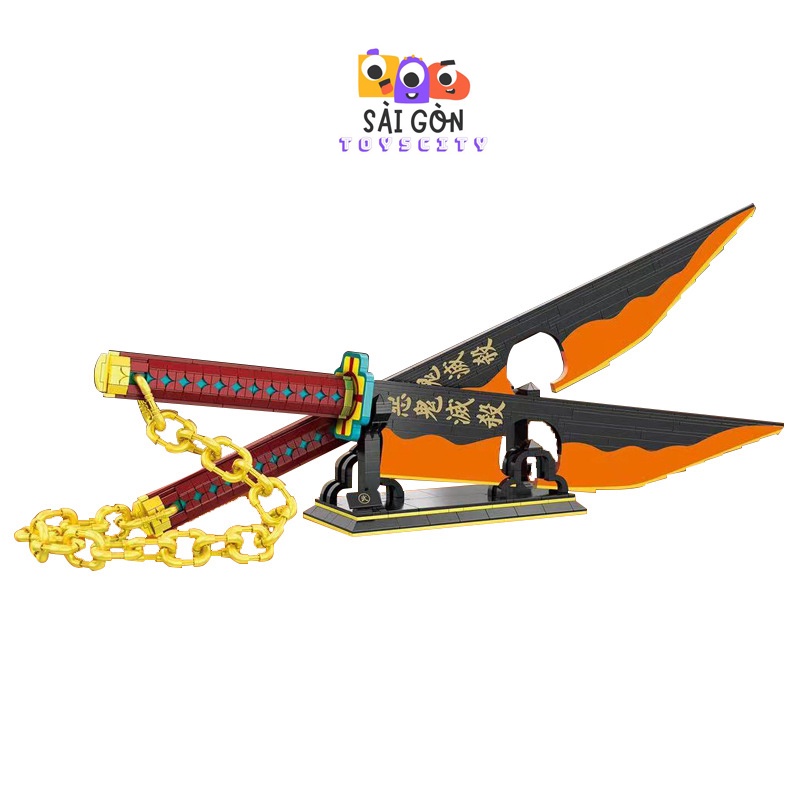 Đồ Chơi Lắp Ráp Kiểu LEGO Mô Hình Âm Trụ Uzui Tengen Trong Kimetsu no Yaiba DK1507 Với 1478 PCS