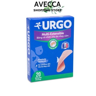Băng dán cá nhân dành cho da nhạy cảm Urgo (20 miếng/hộp)
