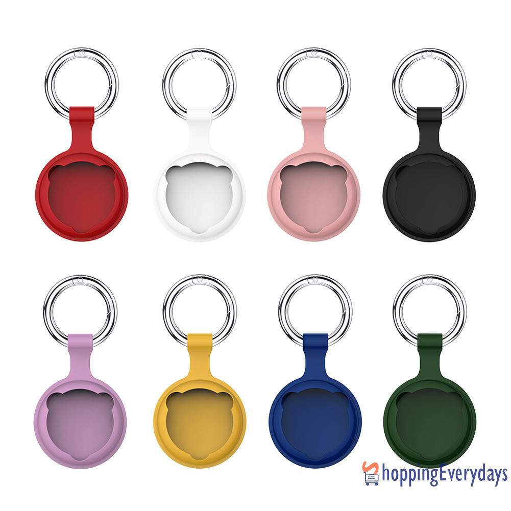 【sv】 Protective Case Cover Keychain Tracker Protective Sleeve for Apple Airtags