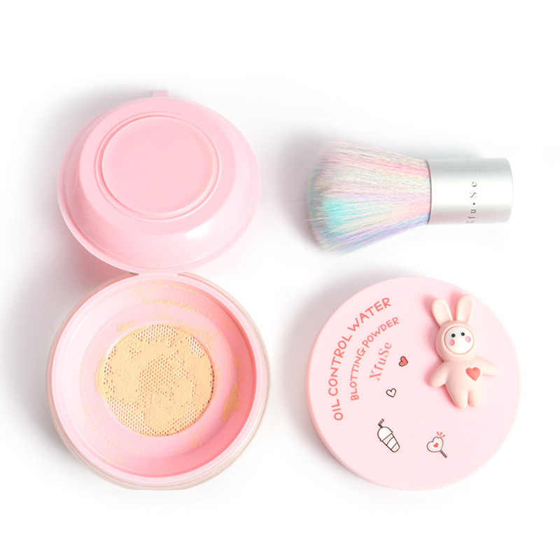 (Hàng Mới Về) Set Phấn Phủ Kèm Cọ Trang Điểm 2 Trong 1 Kiềm Dầu Dưỡng Ẩm Chống Thấm Nước Làm Sáng Da | BigBuy360 - bigbuy360.vn