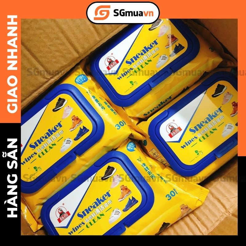 Khăn lau giày Khăn giấy ướt Khăn lau vệ sinh giày túi 30 tờ