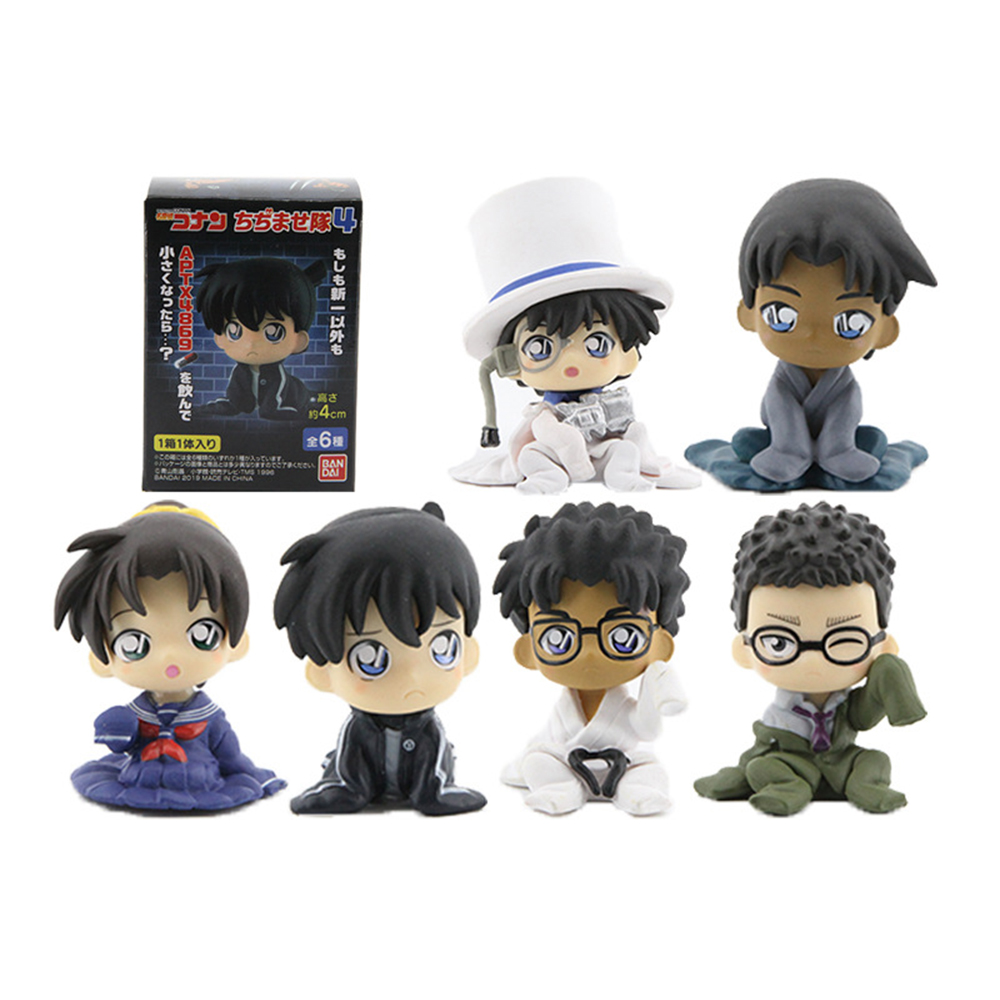 Set 6 Mô Hình Nhân Vật Hoạt Hình Thám Tử Lừng Danh Conan